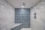 Newly remodeled walk in shower